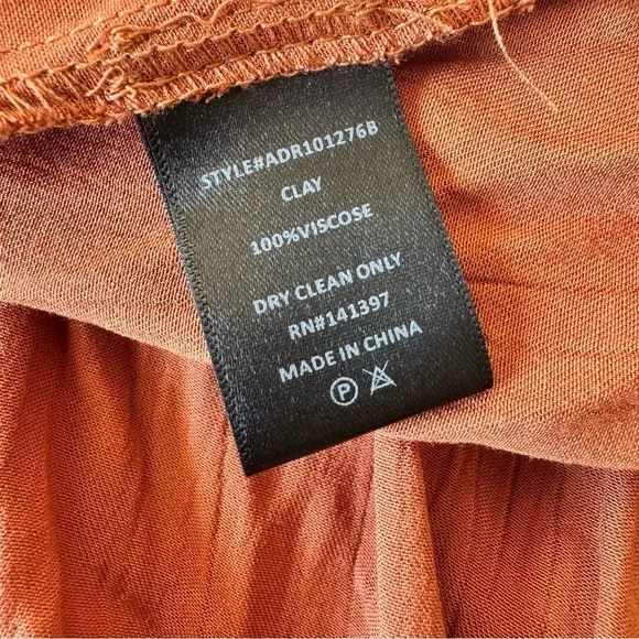 ASTR The Label XL Mid Cutout Sleeveless Maxi Dress Clay Brown Vacation Wedding - Picture 5 of 9